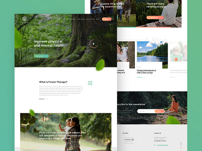 Website Design for Rewydled - Nature Exploration Workshops design landin page nature ui ux web