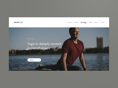 Yoga Services Brand Website Design design mindful nature ui ux web yoga