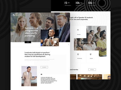 Life and Personal Coach Amit Website Mockup coach design landin page ui ux web
