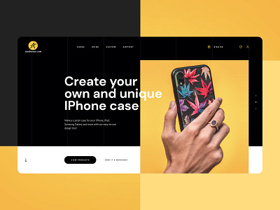 Customised Mobile Case Ecommerce WordPress Web Design Mockup