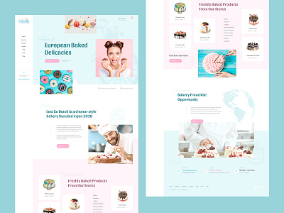 Cake Shop Bakery Web Design Mockup bakery cake design ecommerce ui ux web webdesign