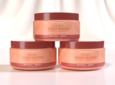 Body Butter Mockup bodybutter dimensions oil packaging product skincare