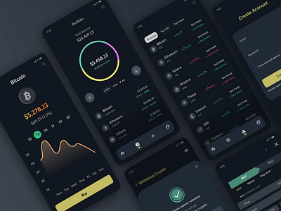 Cryptocurrency App coin crypto crypto app cryptocurrency ui uiux userinterface