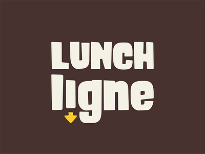 LUNCH LIGNE branding fast food food branding food logo graphic design logo design restaurant logo