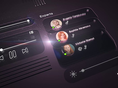 Talent-Oriented Social Network 3d activity animation art dark mode dashboard design network social ui ux