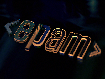 EPAM 3D UNCOVERED 3d animation branding design epam high detail layer logo motion graphics