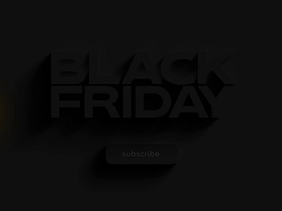 Black Friday Countdown animation typography ui ux web