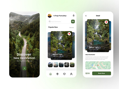 Travel App adventure app design graphic design mobile mountain phone travel ui ux