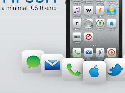 iOS Theme Site apple icon ios iphone parallax theme