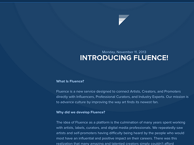 Fluence Blog blog launch