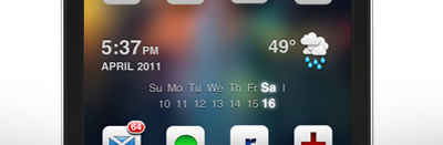 Widgets cal custom date glow icon ios theme weather widget winterboard