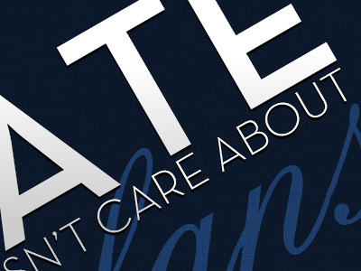 Fate doesn't care about plans. bayside lyrics songs typography
