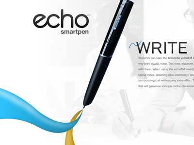 Echo Smartpen Mini-site by Manik Rathee on Dribbble