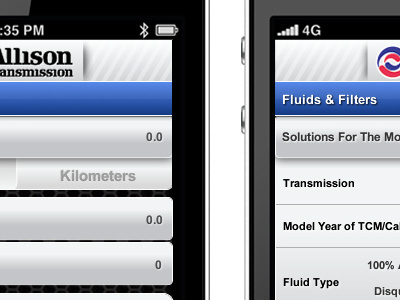 Fluid & Filters app ios jquery ui jquery ui mobile ui mobile