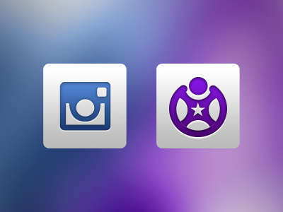 Instagram & Fitocracy on CATALYST app fitocracy icon instagram ios iphone retina theme