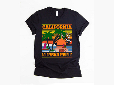 California T-shirt design