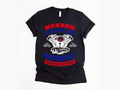 Newyork motorcycle T-shirt design