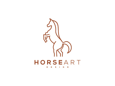 HORSE LINE ART branding design graphic design horse drawing horse line art horse luxury icon illustration logo typography vector
