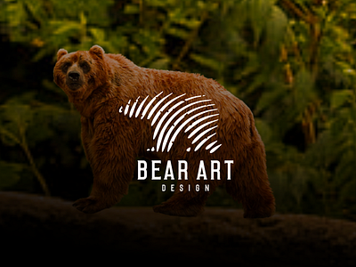 BEAR ART DESIGN bear apparel bear design bear line art bear logo branding design graphic design icon logo typography