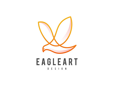 EAGLEART branding design eagle design eagle line art eagle logo eagle tatoo flat graphic design icon logo typography