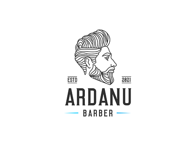 ARDANU BARBER LINE ART DESIGN