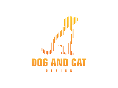 DOG AND CAT LINE ART DESIGN branding design dog and cat apparel dog and cat design dog and cat logo flat graphic design icon illustration logo typography ui vector