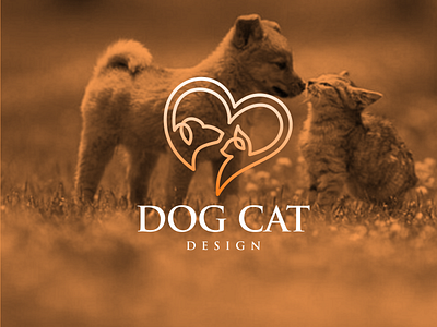 DOG CAT DESIGN branding design flat graphic design icon illustration logo typography ui vector