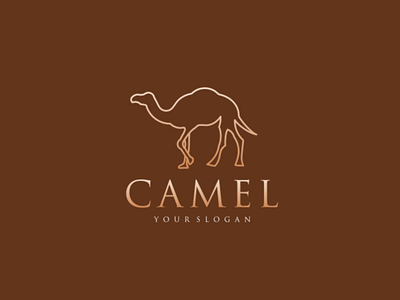 CAMEL LINE ART branding camel design flat graphic design icon illustration logo typography ui vector