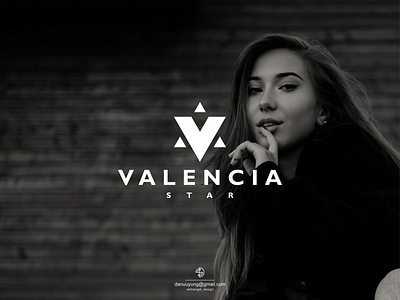 VALENCIA STAR branding design flat graphic design icon illustration logo typography ui v logo v star logo vector