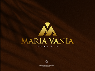MARIA VANIA branding design flat graphic design icon illustration logo mv initial logo mv logo mv logo jawerly typography