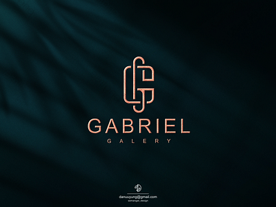 GABRIEL GALERY branding design flat gg initial logo gg logo graphic design icon illustration logo typography ui vector