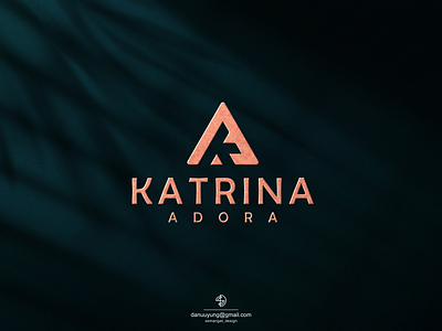 KATRINA ADORA ak logo branding design flat graphic design icon illustration ka logo logo typography ui vector