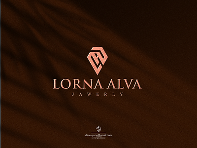 LORNA ALVA al logo jawerly branding design flat graphic design icon illustration la logo la logo jawerly logo typography