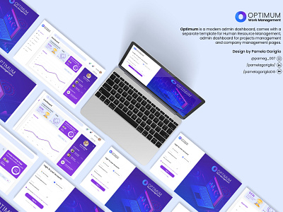 OPTIUM Management admin administrador adobe app branding dashboard design diseño grafico graphic design logo management typography ui web website xd
