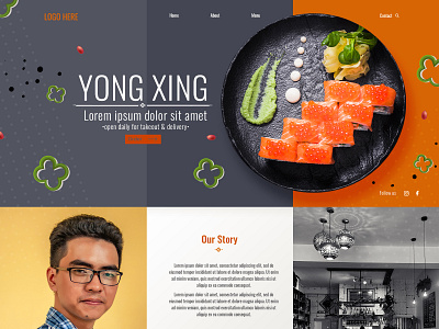 Website Yong Xing adobe branding chinese design graphic design logo ui ux web website