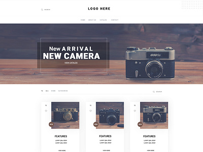 Website Camera adobe design graphic design logo ui vector web website xd