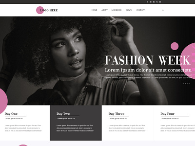 Website Fashion Moda Week adobe design graphic design ui web website