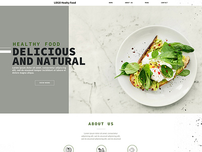 Website Healty Food adobe design graphic design logo ui web website