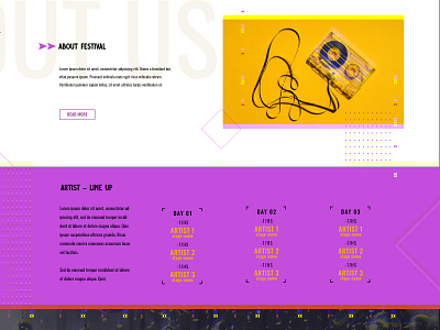 Website Retro Fest 2 adobe design graphic design ui web website