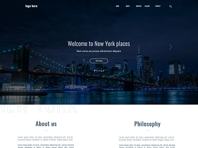 Website Places - Minimal Style