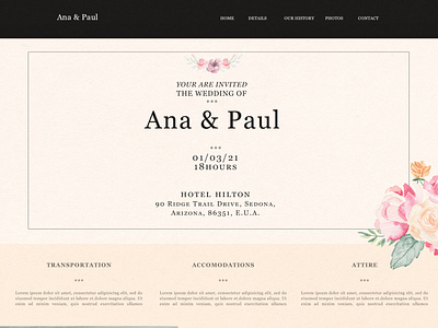 Website Invitation Weeding