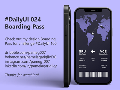 #DailyUI 024 Boarding Pass adobe aplication app boarding dailyui design diseño diseñografico graphic design mobile pass web