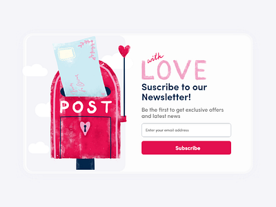 #DailyUI 026 Subscribe Love