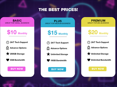 #Daily030 Pricing adobe graphic design pricing table ui web