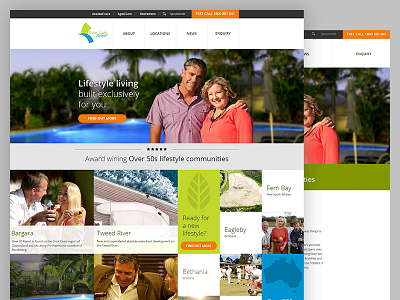 Palm Lake Concepts award concept lifestyle property resort responsive website