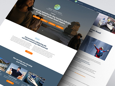 Great Ocean Road adventure corporate homepage marketing responsive simple tourism travelclean website