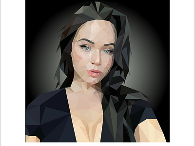 My first portrait lowpoly