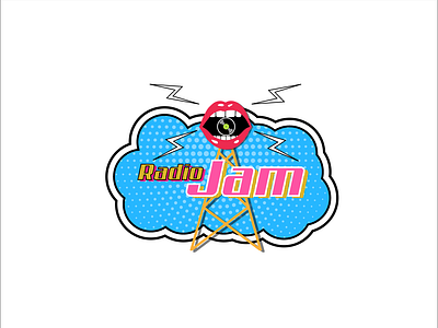 Logo Pop-Art. Radio Jam