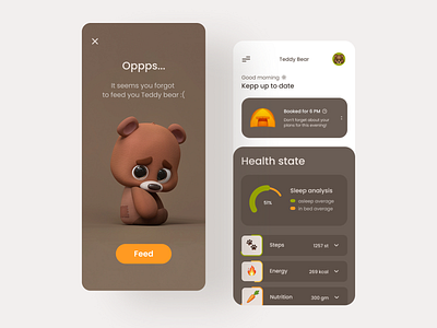 Pet tracker app ui animals app appdesign beer cute pets petshop sppdesigner ui uidesign ux