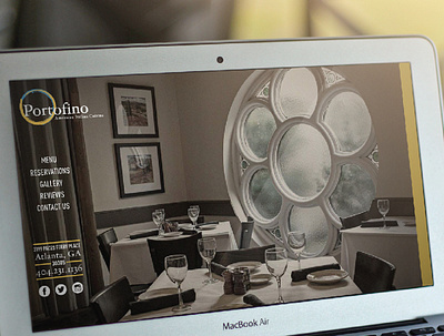 Portofino Website graphic design ui ux